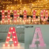 Pooqla LED Marquee Letter Lights, Light Up Pink Letters Glitter
