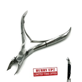 Feet Care Tools Toe Nail Toenail Cutter Cuticle Nipper Clipper Pedicure Tool STAINLESS STEEL QUARTER JAW CUTICLE NAIL NIPPER TRIMMER CUTTER PODIATRIST TOOL Heavy Duty Nail Salon