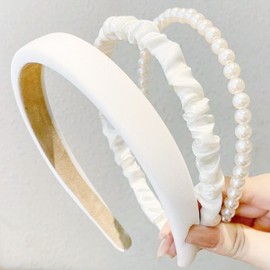TYSSELY White 3 pack headband type A
