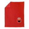 Sesame Street Elmo Red Soft Plush Sherpa Toddler Blanket with