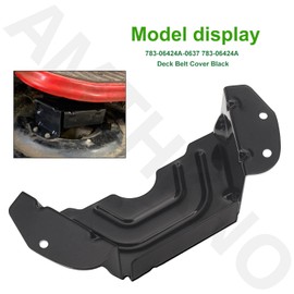 783-06424A-0637 Deck Belt Cover Black Compatible with MTD/Craftsman/Troy-Bilt/Husky Lawn Mower 42" 46" Deck Replaces 783-06424A Mower Desk Parts 13AD775S059 13WX78TS090 24728902 247288842 (1 Pack)