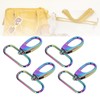 10Pcs Keychain Clasp 38mm Firm Rust Proof Bright Luster Simple