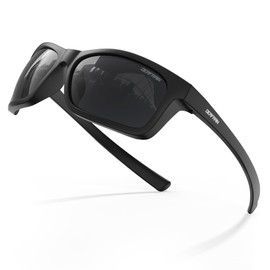 DEAFRAIN Kids Polarized Sports Sunglasses for Boys Girls Unbreakable Flexible Frame Youth Baseball Running Fishing Glasses for Age 5-14