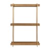 Kate and Laurel Dominic Modern Metal Bathroom Shelf, 20 x