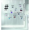 Spirella Anti-Mould Shower Curtain Hashtag to Fill Yourself, Anti-Bacterial, Washable,