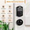 Probrico Smart Fingerprint Door Lock for Front Door,Electronic Keyless Entry