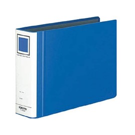 Kokuyo Fu-RT656B Eco Twin R Pipe File, Double Opening, B5, 2 Holes, Holds 500 Sheets, Blue