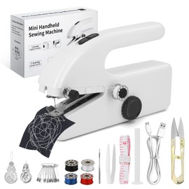 Xamanabu Handheld Sewing Machine, Dual Speed Mini Portable Electric Sewing Machine For Beginners, Adults, Quick Sew Suitable for Sewing Clothes, Family Travel, DIY