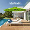 HOMSHADE 9ft Outdoor Patio Umbrella - Market Table Pool Deck
