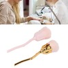 2pcs Nail Dust Remover Pink Rose Nail Powder Cleaning Brush