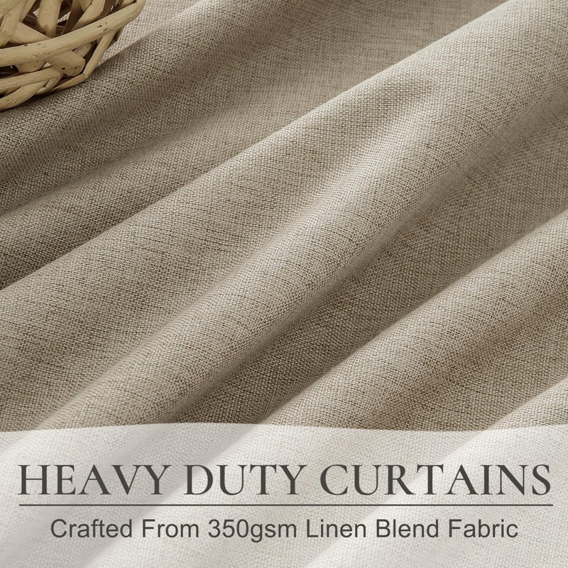 Black Out 96 Inch Long Boho Curtains 2 Panel Set,