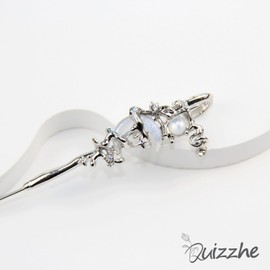 Quizzhe 1Pcs Gothic Star Ear Hook Earrings Long Needle Punk Crystal Threadless Piercing Earring Statement Moon Wrap Earrings for Women Myth of The Moon Ear Hook Needle Piercing Earring Vintage Goth Climber Crawler Earrings Silver Y2k Jewelry Gift Cosplay