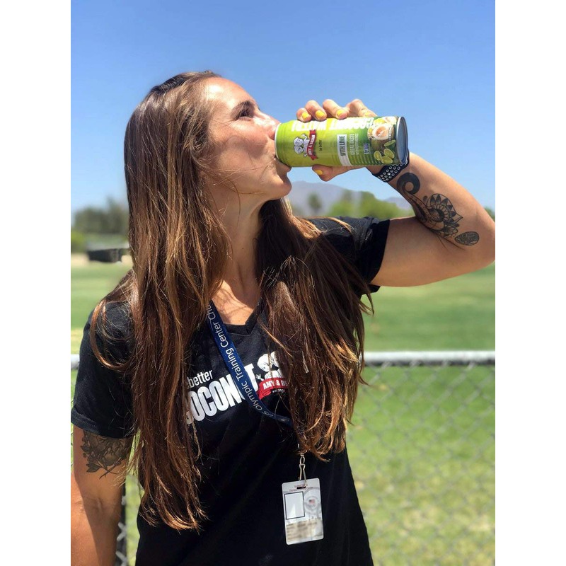 Amy & Brian Coconut Water, Can Lime, 17.5 Fl Oz