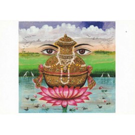 Pomegranate Publications Vase of Plenty, Approx. 1900-1975, India --New POSTCARD