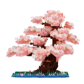 Kawada NBM-048 Nanoblock, Yoshino Somei 990 Pieces, 5.9 x 5.6 x 5.3 inches (15 x 14.2 x 13.5 cm), For Ages 12 and Up Interior, Hobby