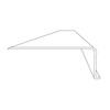 Ribbed Under Cabinet Acrylic Replacement Lens L-Shape Width 2-3/4 x