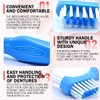 UPIQNG 3Pcs Denture Toothbrush Double Heads Denture Brush Portable Denture