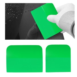 FSTURIOS 2 PCS PPF Squeegee, TPU Coating Anti-Scratch Window Tint Squeegee Water Remover Scraper, Soft Silicone Rubber Squeegee for Vinyl Wrap Protection Film, Car Accessories (Green)