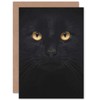 Black Cat - Close Up Photo Sealed Greeting Card Plus