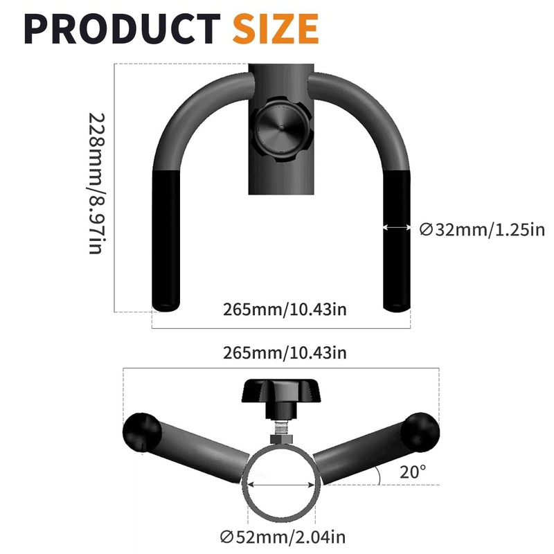 CYBEOE Landmine Handle (550LB Max) T Bar Row Attachment with