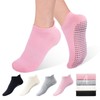 Dersoud Pilates Socks Grip for Women Non-Slip Grippy Yoga Socks