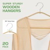 APRTAT Bamboo Hangers 20 Pack - Durable & Slim Coat
