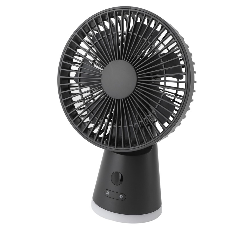 Desktop Fan Portable 5 Speed Power Display Quiet USB Rechargeable
