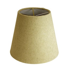 5x8x7 Empire Sand Linen Edison Clip Lampshade - Perfect for small table lamps, desk lamps, and accent lights -Small, Tan