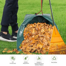 Heavy Duty Garden Bags - 200L Reusable Fallen Leaf Collector Bag with Handles,Reusable Gardens Sacks,Large Capacity Garden Collection,Durable Trashcan for Collecting Waste,Leaves and Grass