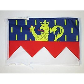 Jura Flag 18'' x 12'' cords - French department - France SMALL flags 30 x 45cm - Banner 18x12 in - AZ FLAG