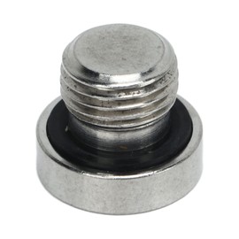 Boxwizard Self-Tapping Piggyback Oil Drain Plug, Stainless Steel Oil Pan Repair Kit, Oversized Piggyback Drain Plug, Self-Tapping Oil Pan Thread Repair Kits with (M12.1-1.5 x 15 mm)