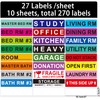 Hylabelest Pack of 270 Large Home Moving Labels for Boxes