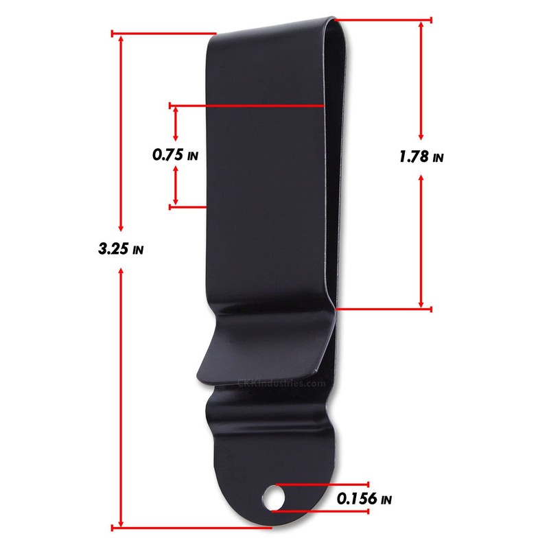 Universal Metal Belt Clips - (Fits 1.75 inch Belts) -