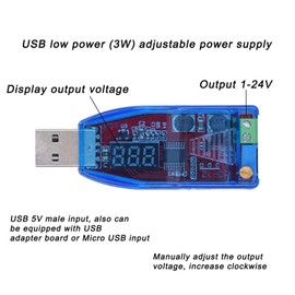 DC-DC USB Step Up/Down Power Supply Module Boost Voltage Converter Module Voltage Regulator 5V to 3.3V 9V 12V 24V