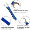 WAURCSY Beer Faucet Wrench Tool, Heavy-Duty Metal, Vinyl Coated Handle,