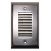 Diodesy- Step Light Cover Plate with Oil-Rubbed Bronze Vertical Louver