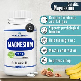Magnesium 3-in-1 Complex 400mg of Elemental