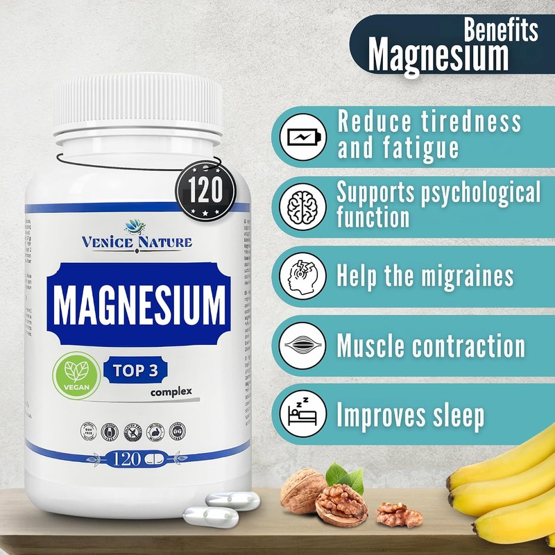 Magnesium 3-in-1 Complex 400mg of Elemental