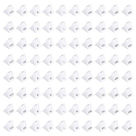 MAYJOYDIY 500Pcs Weißes Größenetikett Für Kleidung Zum Nähen XXS 5XL Gewebte Kleidungsetiketten Kleidungsstoff Besticktes Etikett Mix Aus Kleidungsbastelbändern Etiketten Für Hemden Hosen(10 Stile)