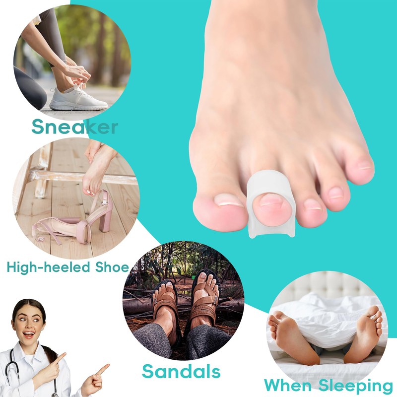 Byehambuni Hammer Toe Straightener, 6 Pack Hammer Toe Corrector for