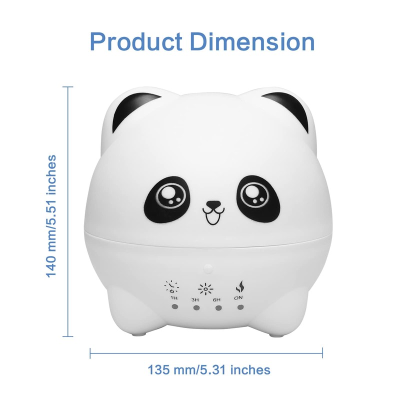 Mightree Mini Cool Mist Diffuser, for Bedroom, Quiet Operation Aroma
