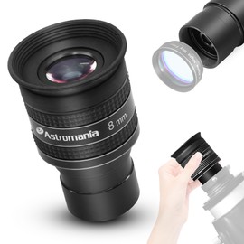 Astromania Telescope Eyepiece 8mm, Wide Angle 58 Degree Apparent Field Planetary Eyepiece for 1.25 inch Astronomy Telescope & Filter, Fully Multi-Coated Telescope Accessory for Planetary Observation