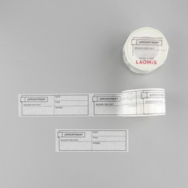 LAOMIS Japanese Appointment Tracker Writable Washi Tape / 25mm x 10M / 125 Stickers