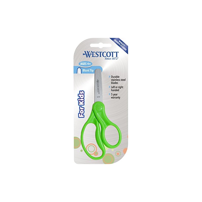 Westcott 15969 Right- and Left-Handed Scissors, Classic Kids' Scissors, Back