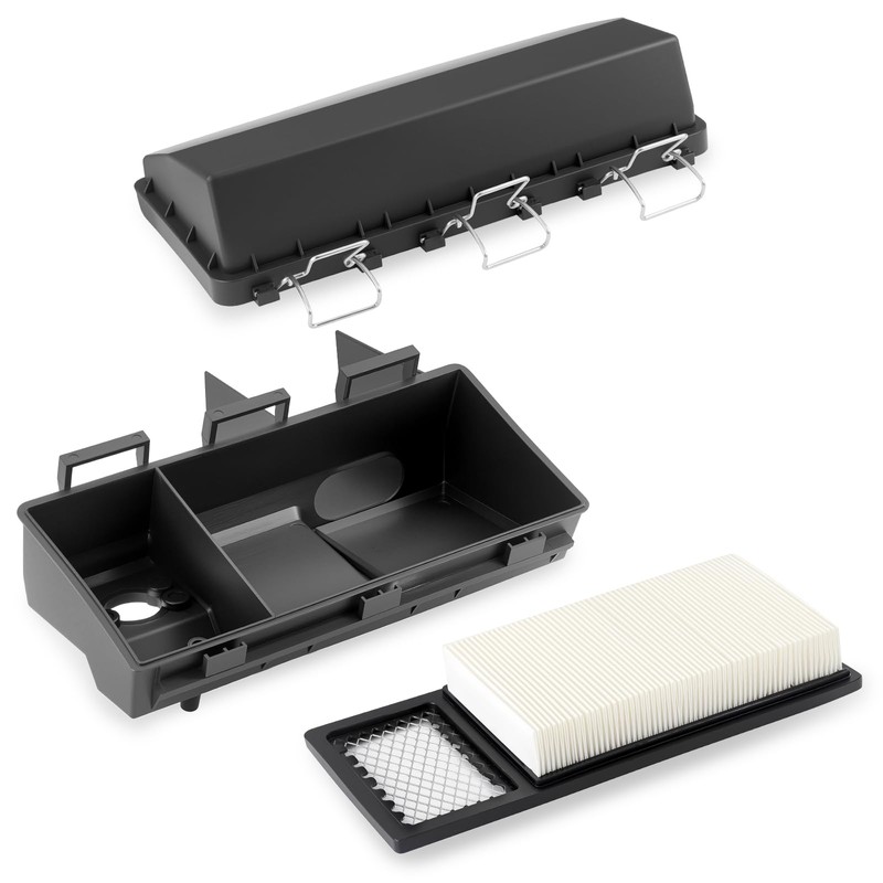 Air Filter Kit & Housing Cover Cap W/Clips For EZGO