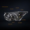 [Right/Passenger Side] Headlight Assembly Compatible with 15-23 Ford Transit 150