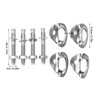 4 Pair Climbing Hanger Stainless Steel Wear Resistant High Load