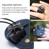 Prespollw Leather Archery Finger Tab – Double Layer Right-Hand Grip