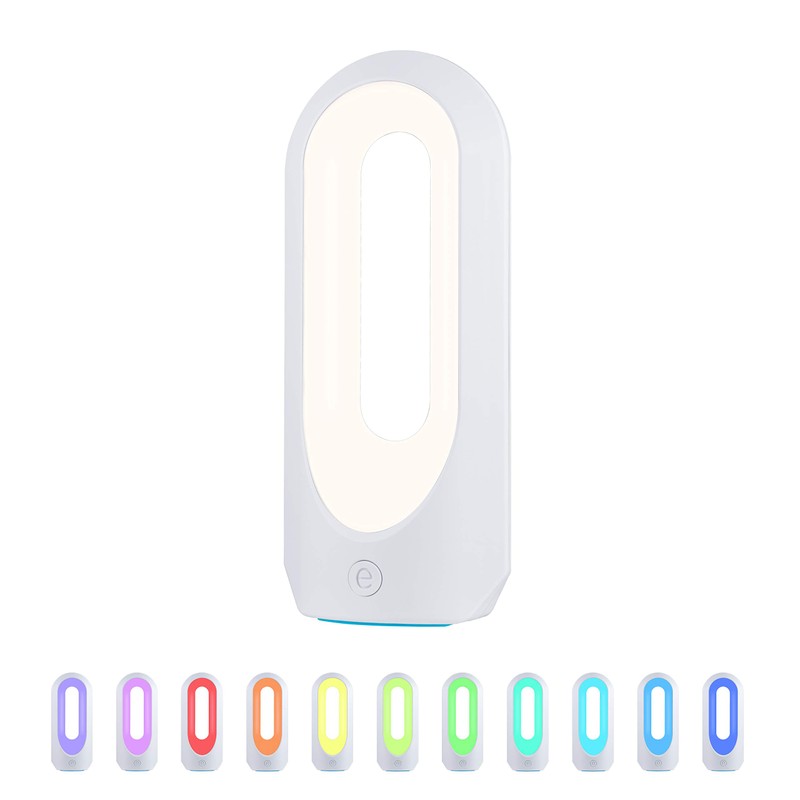 Enbrighten Color Changing LED Lamp, Modern Night, Dimmable Whites &