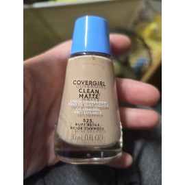 Covergirl Clean Matte Liquid Foundation Buff Beige #525 10z New Discontinued
